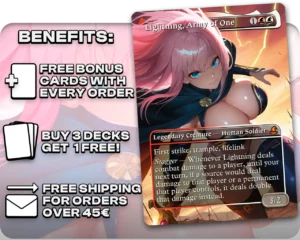 Lightning, Army of One proxy card promotional artwork