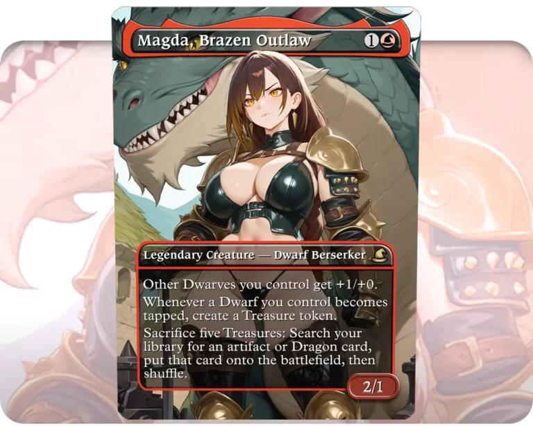 Magda, Brazen Outlaw custom MTG proxy single card artwork