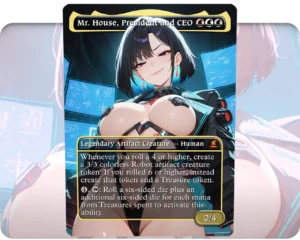 Mr. House, President and CEO custom MTG proxy single card artwork