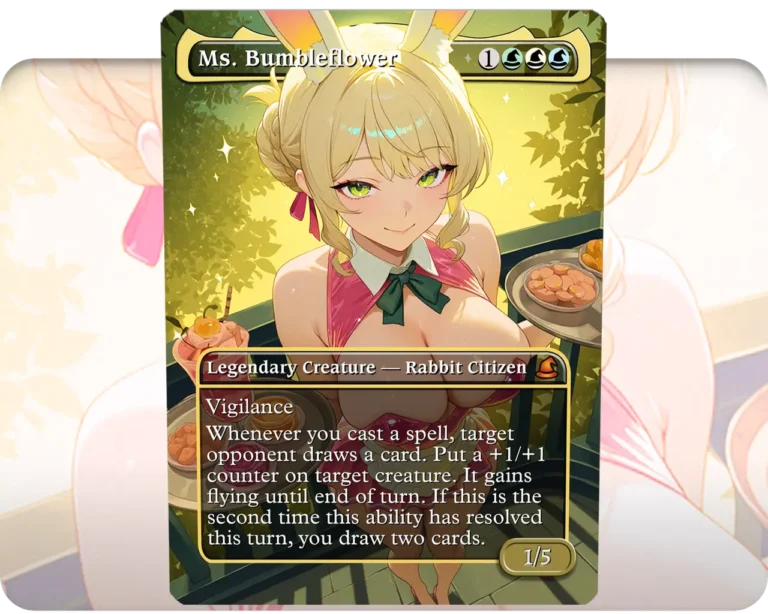 Ms. Bumbleflower custom MTG proxy single card artwork