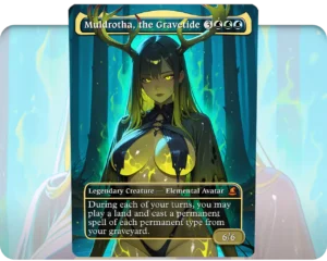 Muldrotha, the Gravetide custom MTG proxy single card artwork
