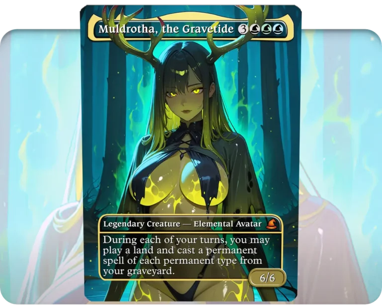 Muldrotha, the Gravetide custom MTG proxy single card artwork