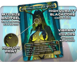 Muldrotha, the Gravetide proxy card size and print guide