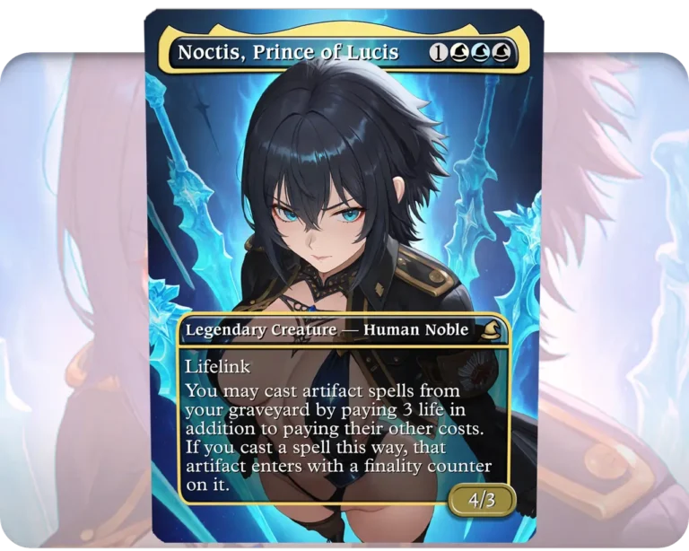 Noctis, Prince of Lucis custom MTG proxy single card artwork