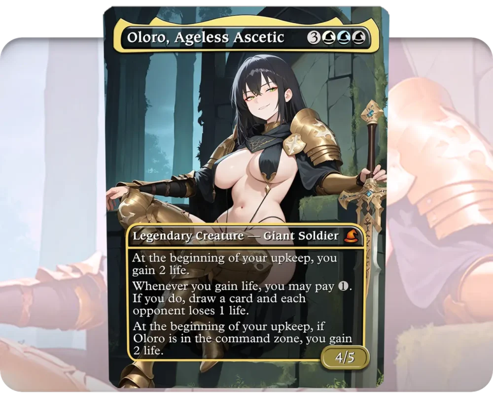 Oloro, Ageless Ascetic custom MTG proxy single card artwork