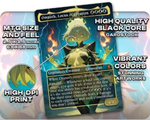 Omnath, Locus of Creation proxy card size and print guide