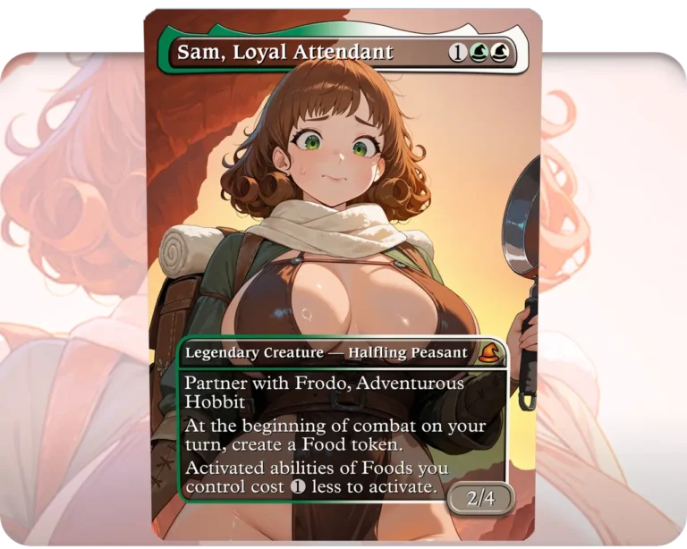 Sam, Loyal Attendant custom MTG proxy single card artwork