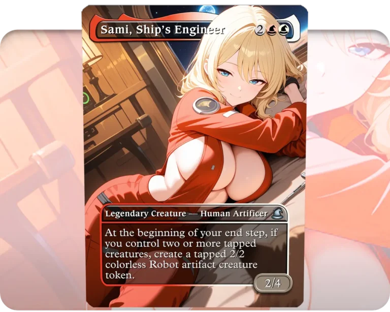 Sami, Ship's Engineer custom MTG proxy single card artwork