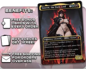 Sauron, the Dark Lord proxy card promotional artwork