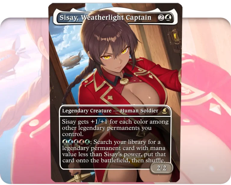 Sisay, Weatherlight Captain custom MTG proxy single card artwork