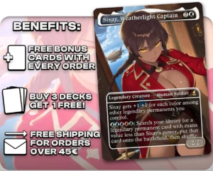 Sisay, Weatherlight Captain proxy card promotional artwork