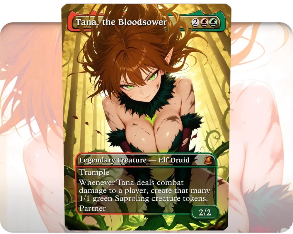 Tana, the Bloodsower custom MTG proxy single card artwork