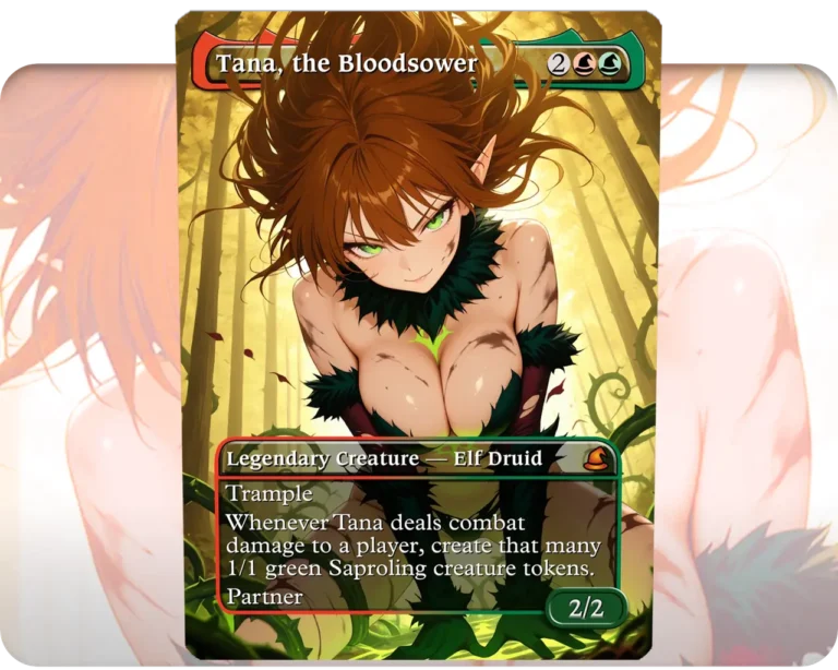 Tana, the Bloodsower custom MTG proxy single card artwork
