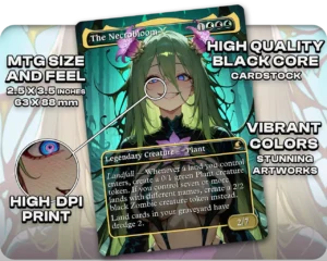 The Necrobloom proxy card size and print guide