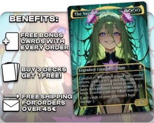The Necrobloom proxy card promotional artwork