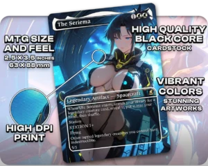 The Seriema proxy card size and print guide
