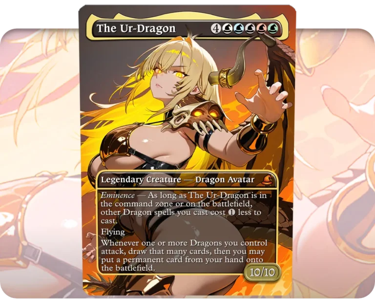 The Ur-Dragon custom MTG proxy single card artwork