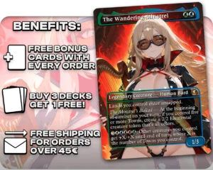 The Wandering Minstrel proxy card promotional artwork
