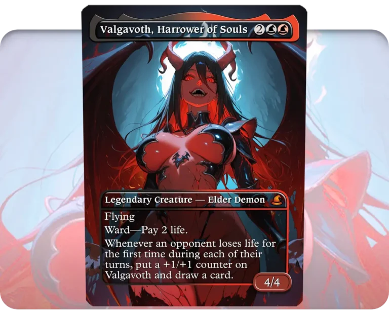 Valgavoth, Harrower of Souls custom MTG proxy single card artwork