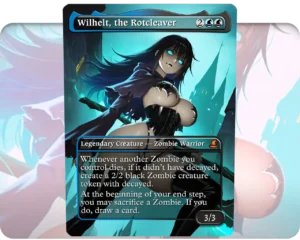 Wilhelt, the Rotcleaver custom MTG proxy single card artwork