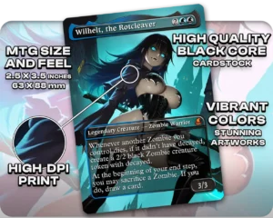Wilhelt, the Rotcleaver proxy card size and print guide