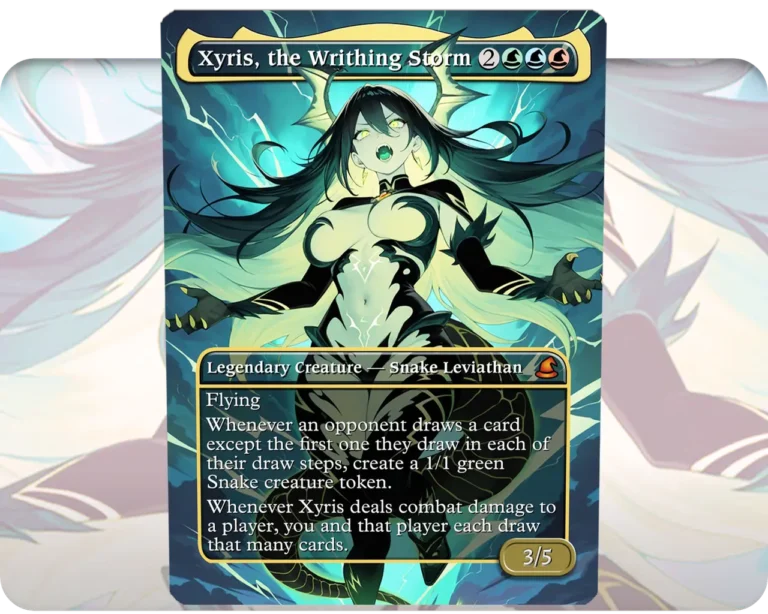 Xyris, the Writhing Storm custom MTG proxy single card artwork