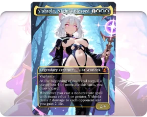 Y'shtola, Night's Blessed custom MTG proxy single card artwork