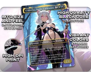 Y'shtola, Night's Blessed proxy card size and print guide