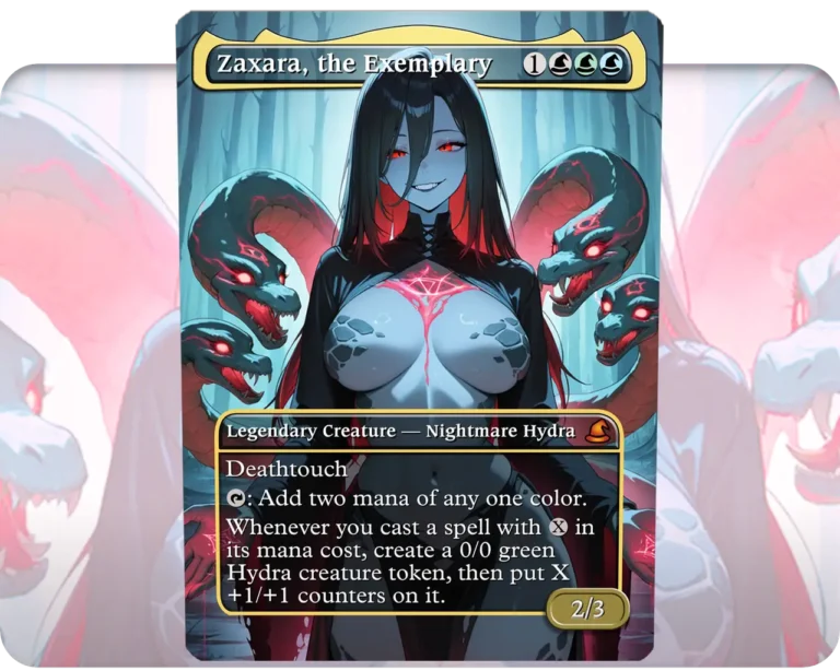 Zaxara, the Exemplary custom MTG proxy single card artwork