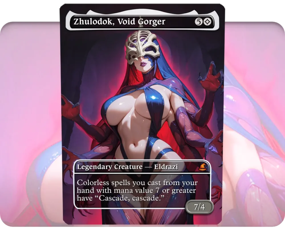Zhulodok, Void Gorger custom MTG proxy single card artwork