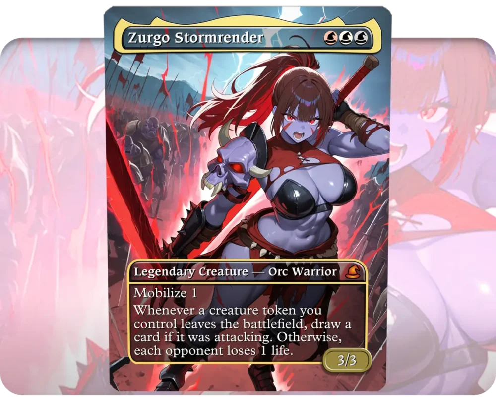 Zurgo Stormrender custom MTG proxy single card artwork