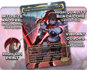 Zurgo Stormrender proxy card size and print guide