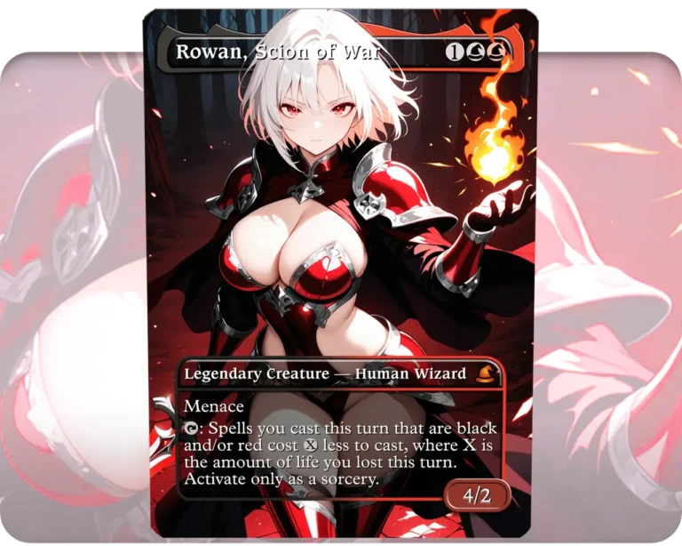 Rowan, Scion of War custom MTG proxy single card artwork