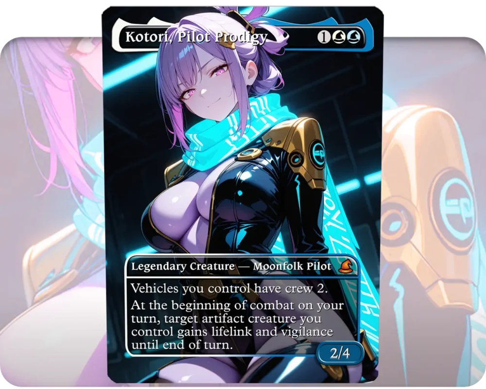 Kotori, Pilot Prodigy custom MTG proxy single card artwork