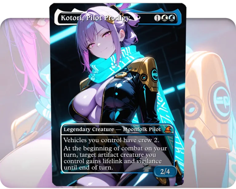 Kotori, Pilot Prodigy custom MTG proxy single card artwork
