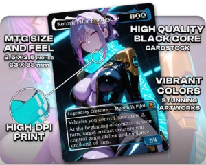 Kotori, Pilot Prodigy proxy card size and print guide