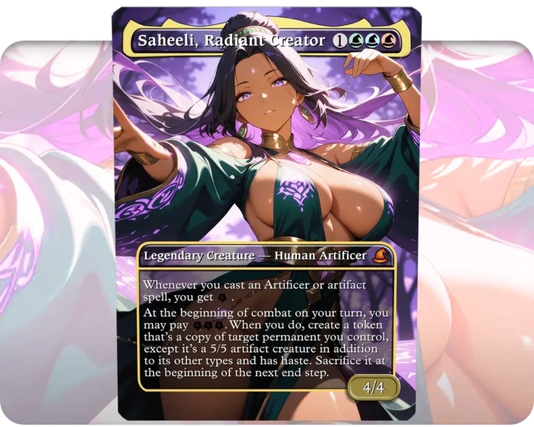 Saheeli, Radiant Creator custom MTG proxy single card artwork