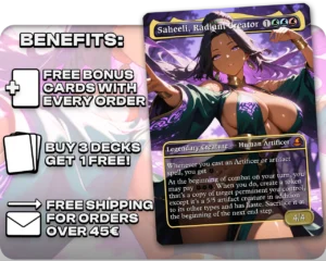 Saheeli, Radiant Creator proxy card promotional artwork