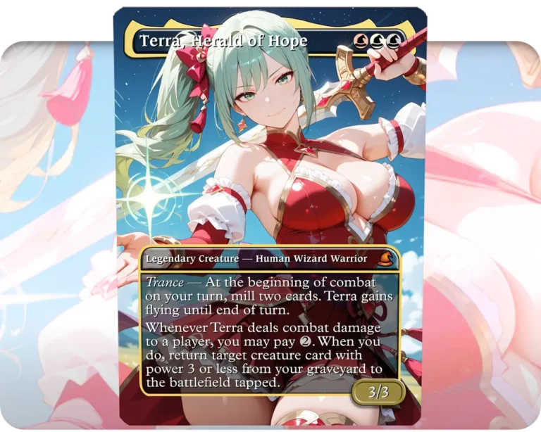 Terra, Herald of Hope v2 custom MTG proxy single card artwork