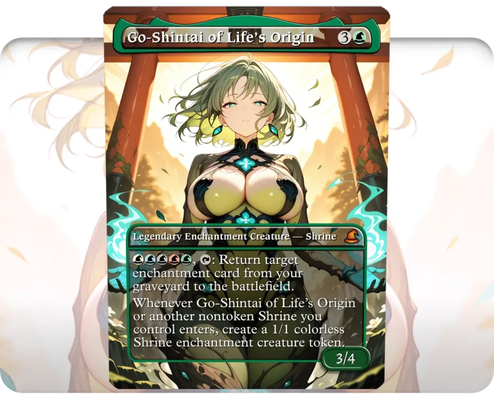 Go-Shintai of Life's Origin custom MTG proxy single card artwork