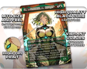 Go-Shintai of Life's Origin proxy card size and print guide