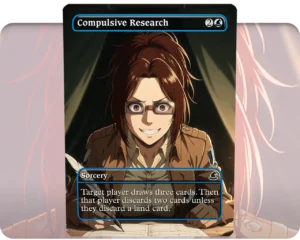 Hange Zoe (AOT) - Compulsive Research custom MTG proxy single card artwork