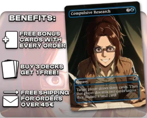 Hange Zoe (AOT) - Compulsive Research proxy card promotional artwork