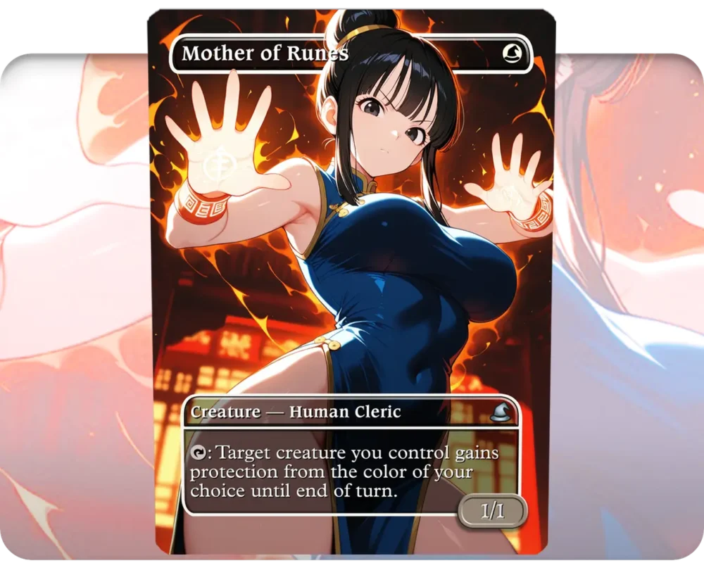 ChiChi (DBZ) - Mother of Runes custom MTG proxy single card artwork