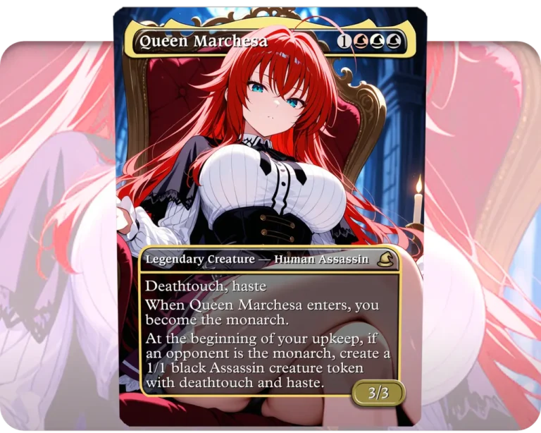 Rias (DXD) - Queen Marchesa custom MTG proxy single card artwork