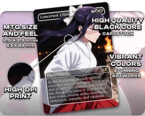 Utahime (Jujutsu Kaisen) - Concerted Effort proxy card size and print guide