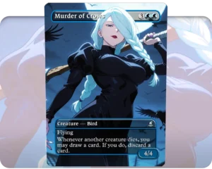 Mei Mei (Jujutsu Kaisen) - Murder of Crows custom MTG proxy single card artwork