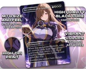 Wiz (Konosuba) - Necromancer's Covenant proxy card size and print guide