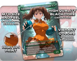 Diane (Nanatsu no Taizai) - Earthshaker Giant proxy card size and print guide