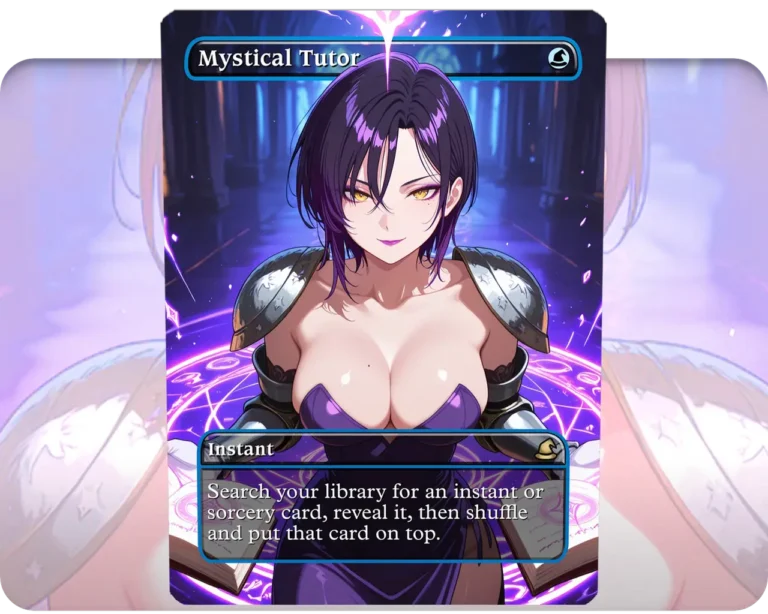 Merlin (Nanatsu no Taizai) - Mystical Tutor custom MTG proxy single card artwork